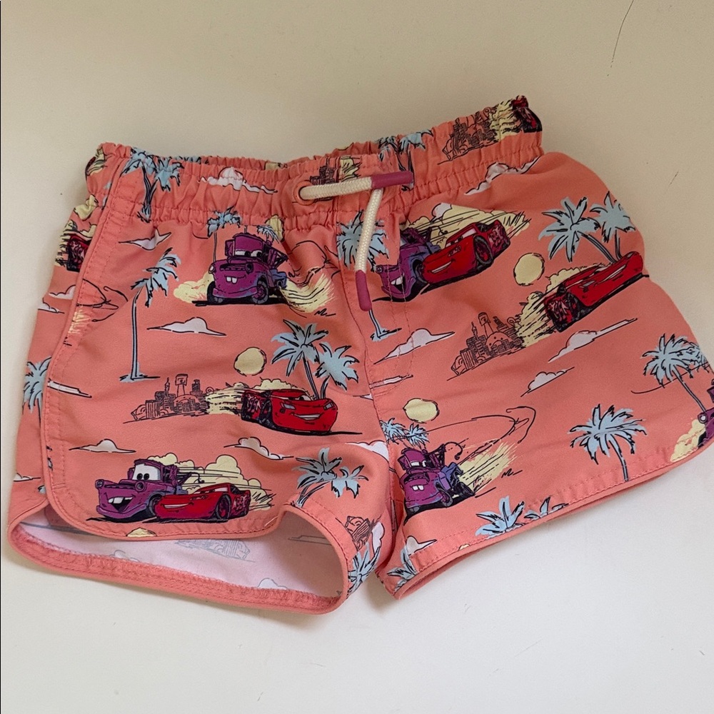 Zara Peach Cartoon Print Women's Athletic Shorts